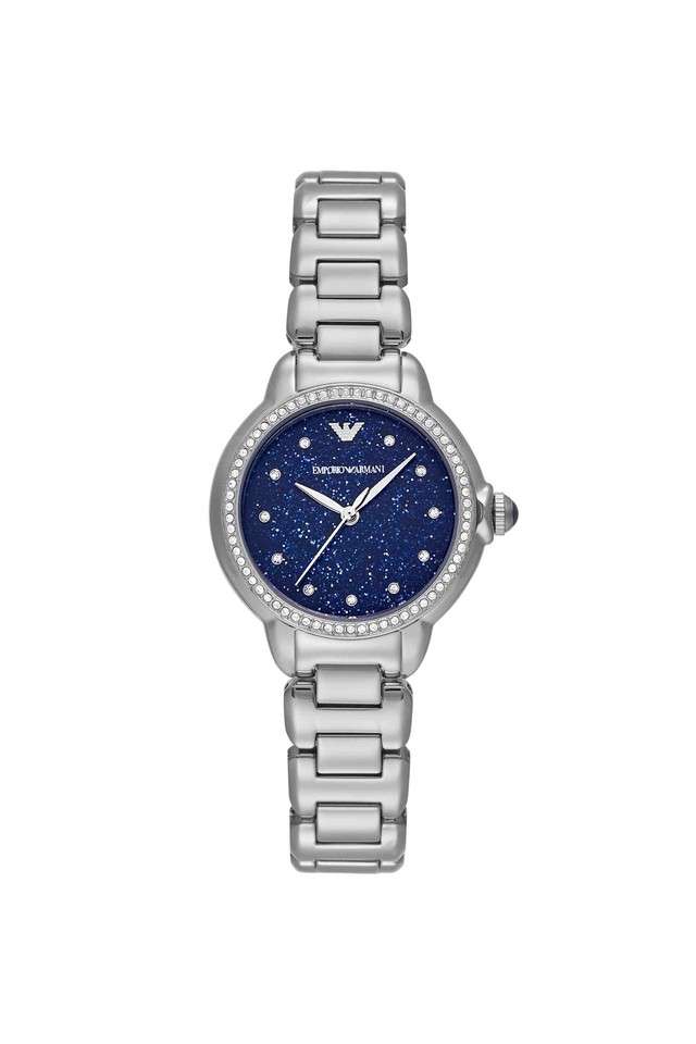 Quartz-32-mm-Blue-Dial-Stainless-Steel-Analogue-Watch-for-Women---AR11630