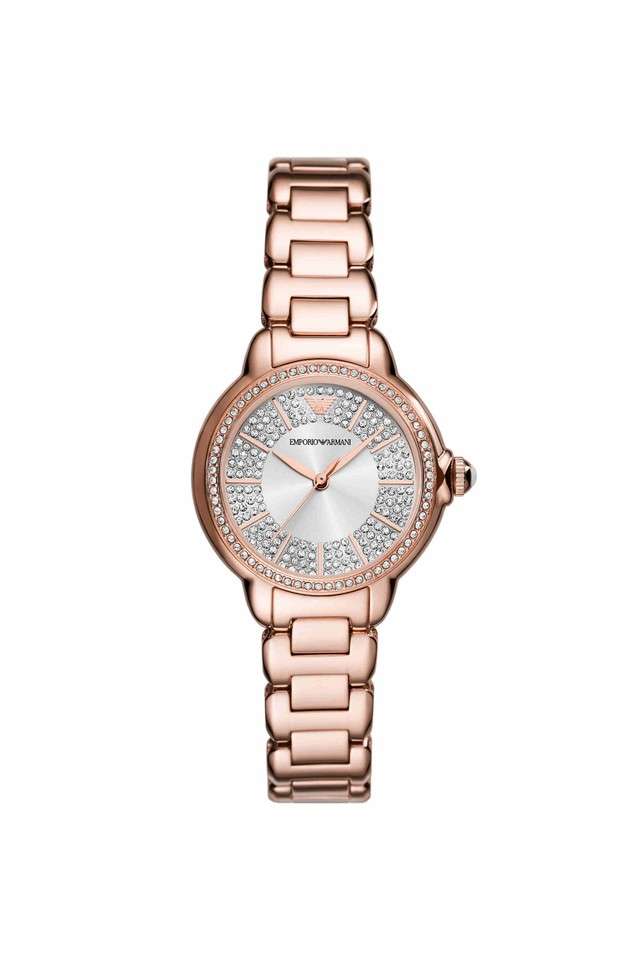 Quartz-32-mm-Silver-Dial-Stainless-Steel-Analogue-Watch-for-Women---AR11633