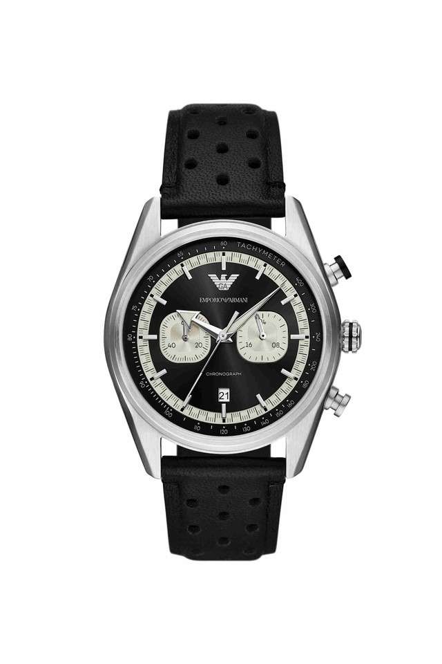 Quartz-42-mm-Multicolour-Dial-Leather-Chronograph-Watch-for-Men---AR11635