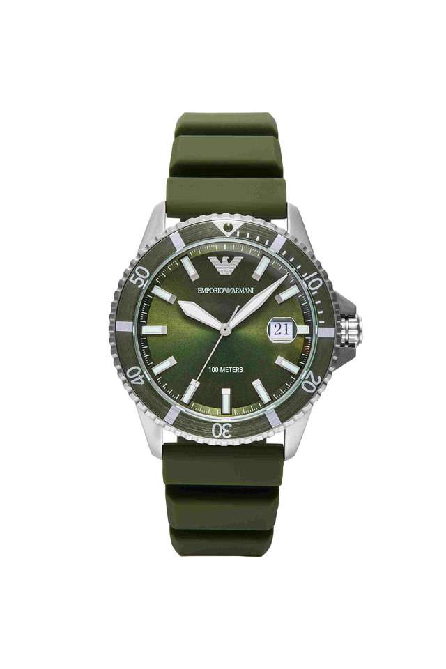World-Explorer-42-mm-Green-Dial-Silicone-Analogue-Wrist-Watch-for-Men---AR11638