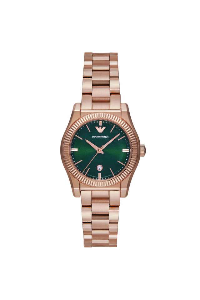 Quartz-32-mm-Green-Dial-Stainless-Steel-Analogue-Wrist-Watch-for-Women---AR11639