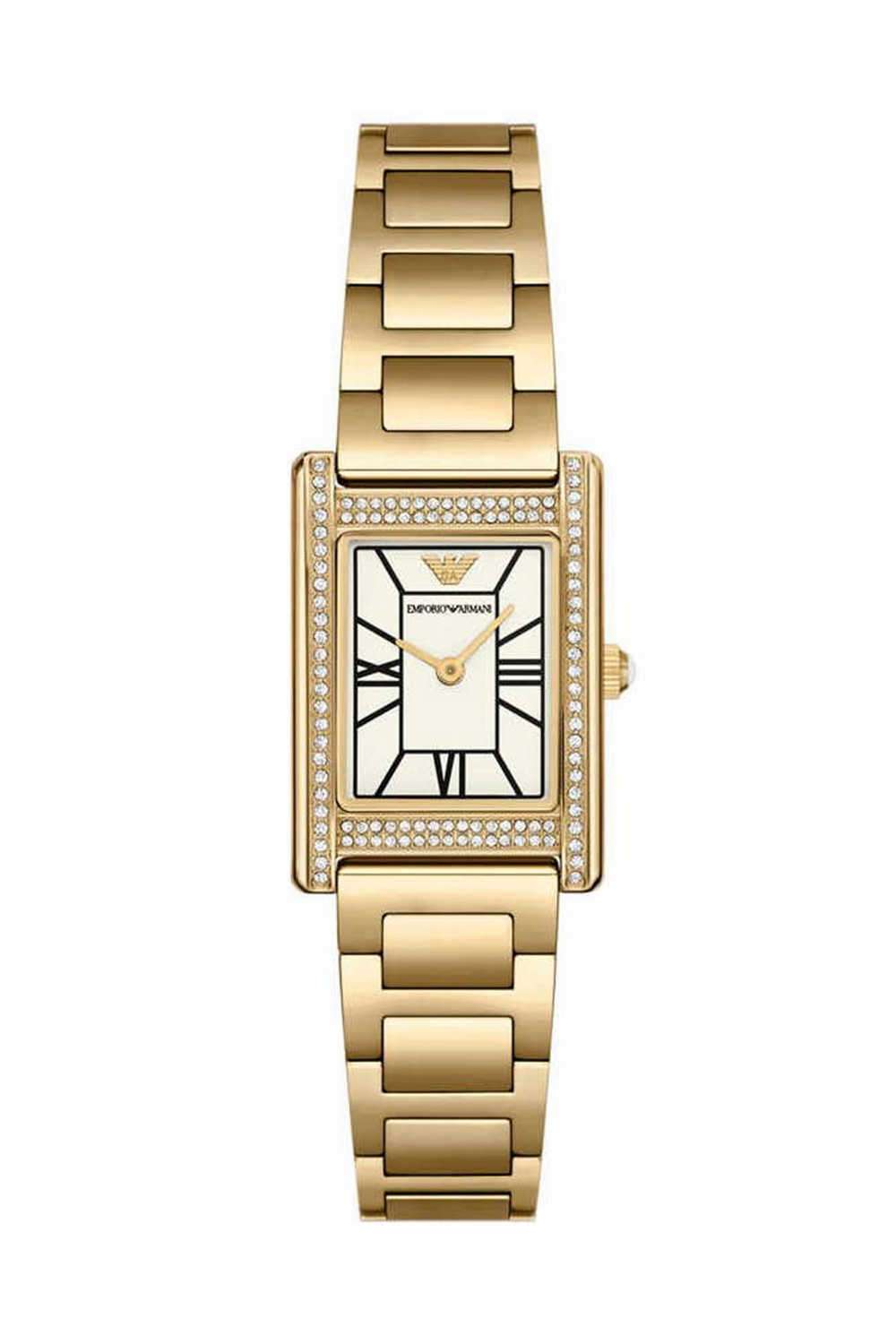Genni-Women-s-22-mm-Analogue-Quartz-Watch---White-Dial-with-Gold-Stainless-Steel-Strap-(WAR11659I)