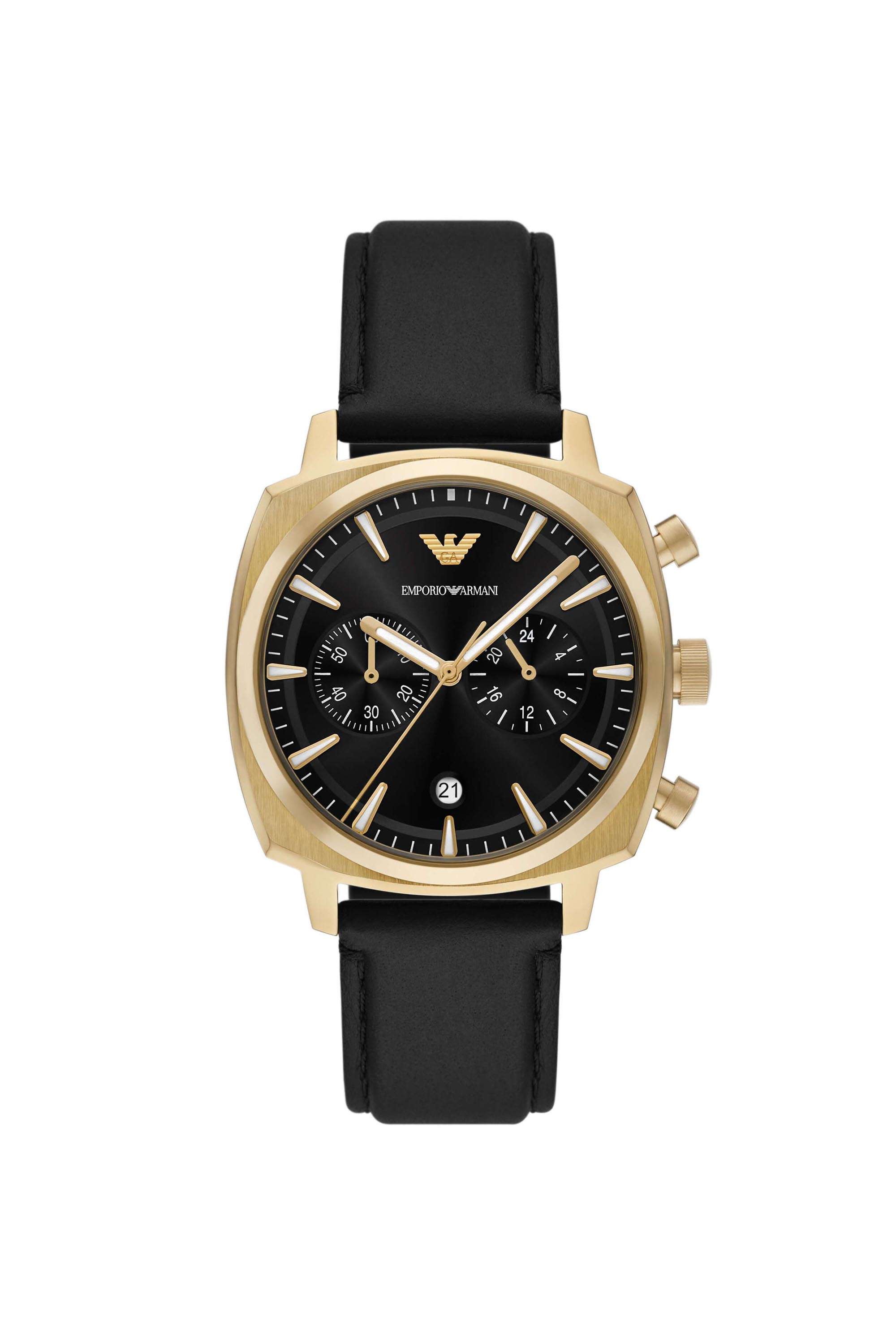 40-mm-Black-Dial-Leather-Analogue-Watch-For-Men---AR11690