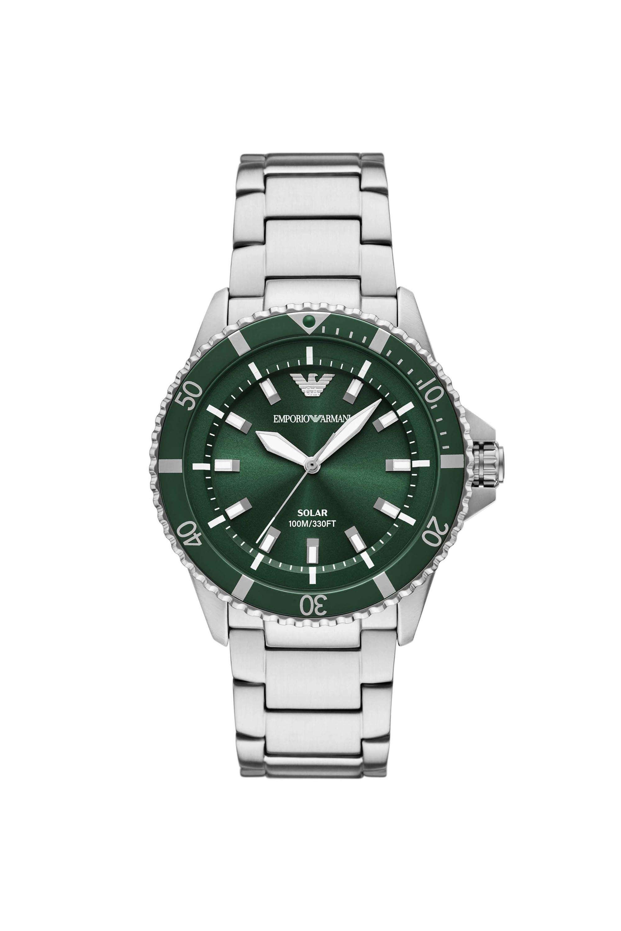 World-Explorer-42-mm-Green-Dial-Stainless-Steel-Analogue-Watch-For-Men---AR11698