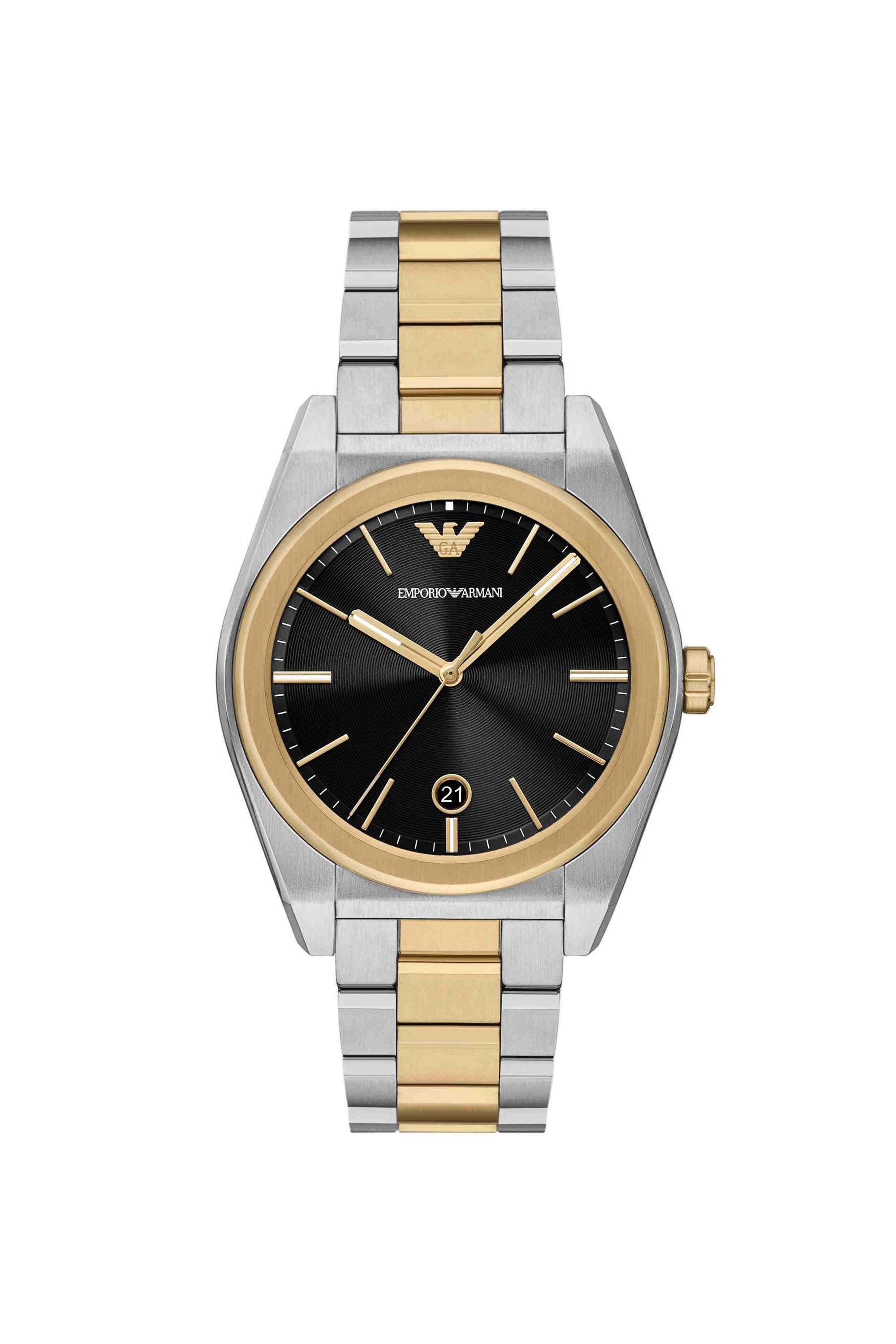 41-mm-Black-Dial-Stainless-Steel-Analogue-Watch-For-Men---AR11715