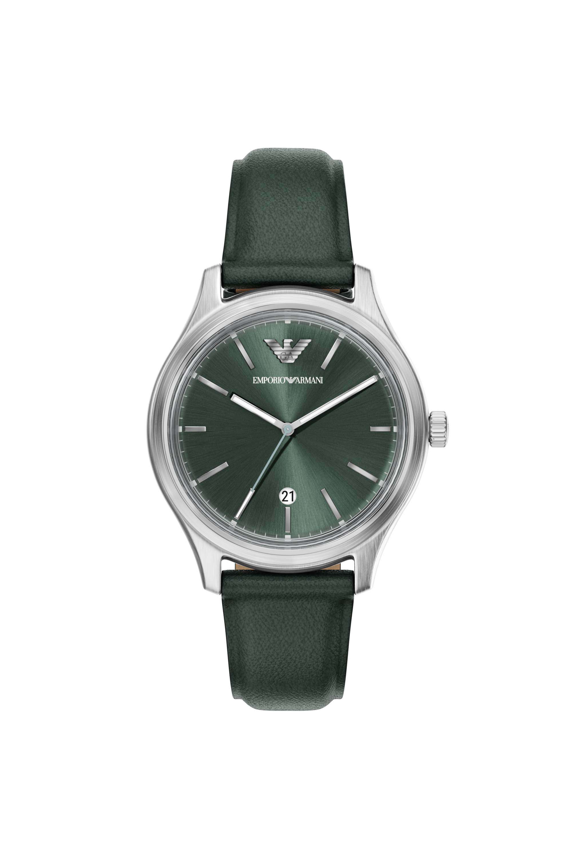 41-mm-Green-Dial-Leather-Analogue-Watch-For-Men---AR11749