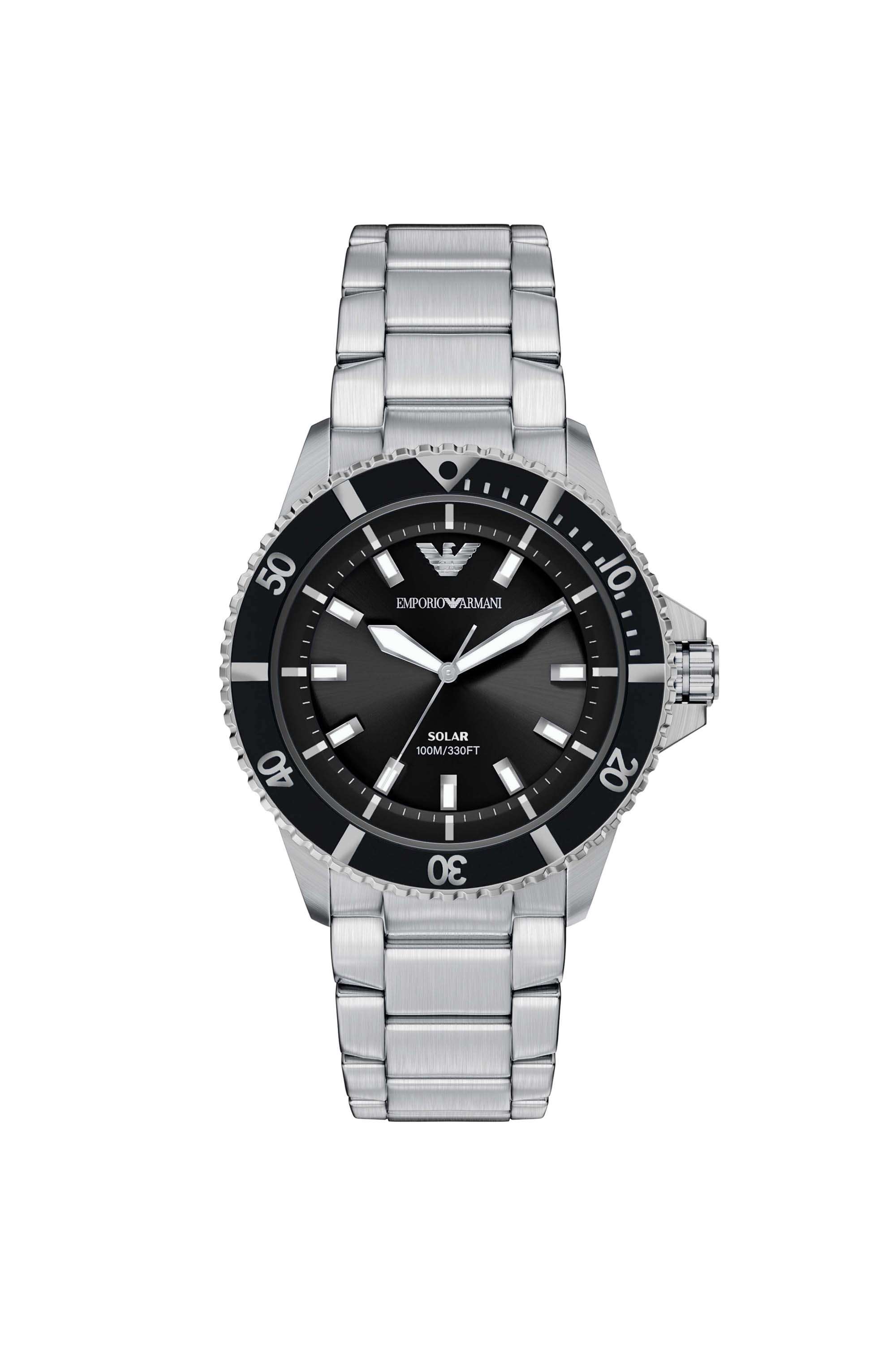 42-mm-Black-Dial-Stainless-Steel-Analogue-Watch-For-Men---AR11787
