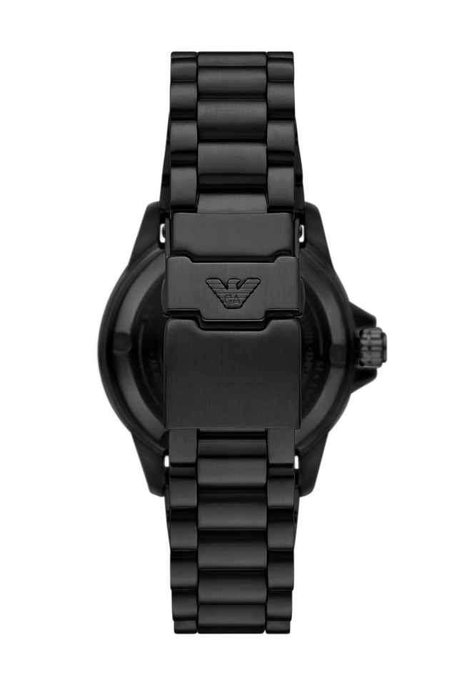 Diver-Men-s-42.5mm-Analogue-Automatic-Watch---Blue-Dial-with-Black-Stainless-Steel-Strap-(AR60084)