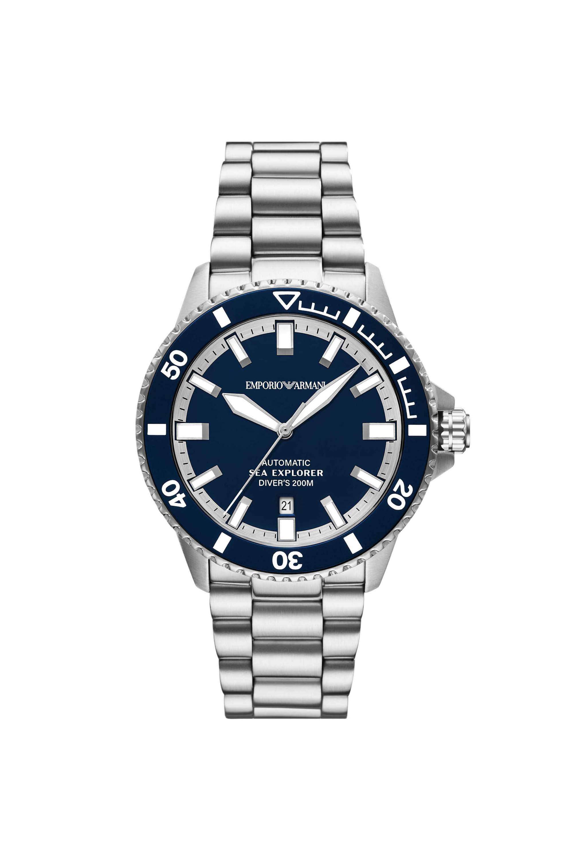 Sea-Explorer-42-mm-Blue-Dial-Stainless-Steel-Analogue-Watch-For-Men---AR60087