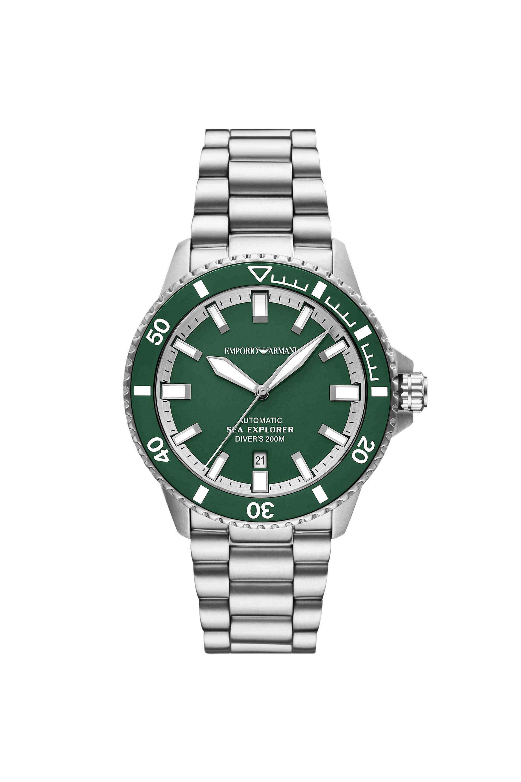 Sea-Explorer-42-mm-Green-Dial-Stainless-Steel-Analogue-Watch-For-Men---AR60088