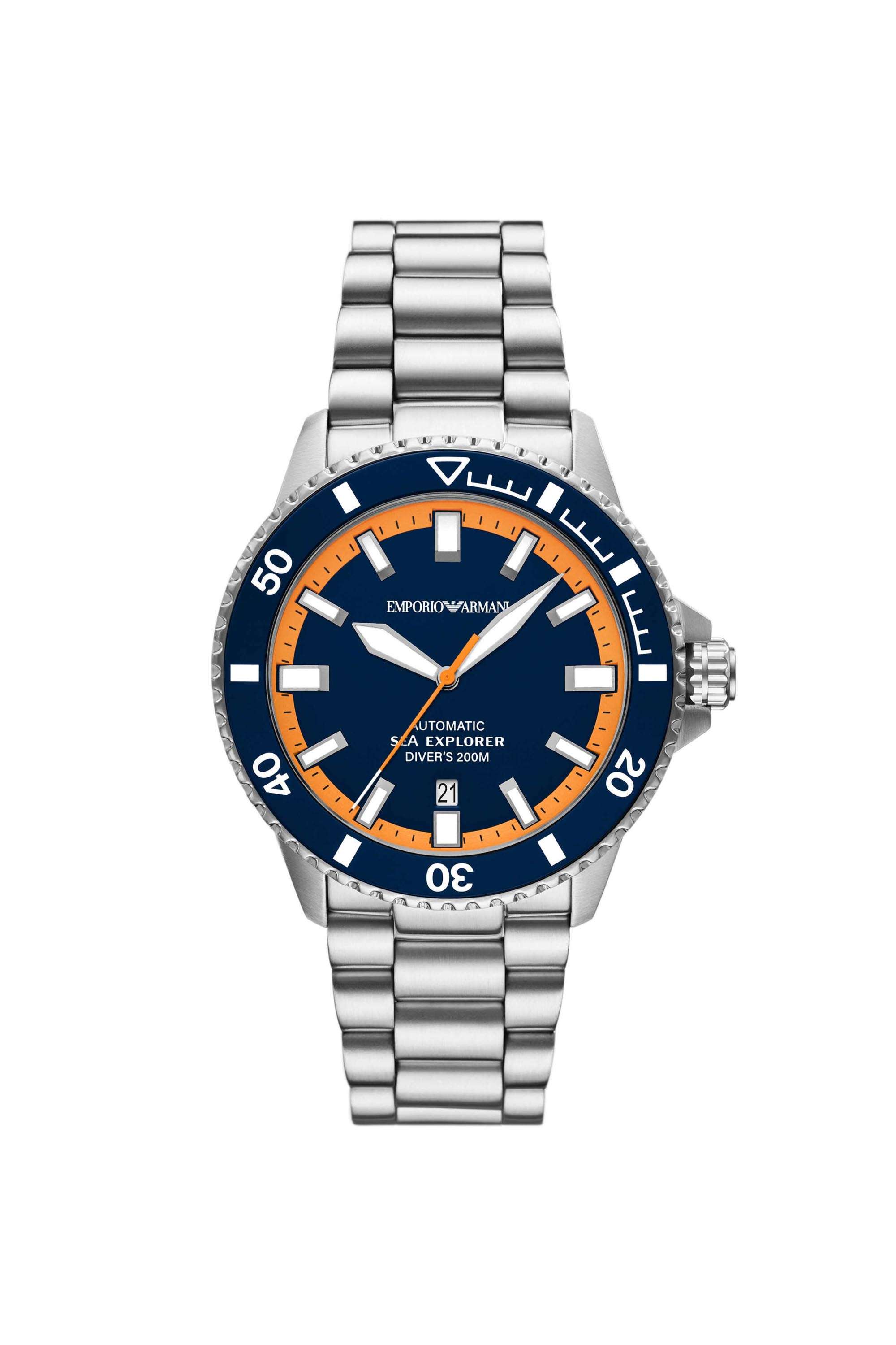 Sea-Explorer-42-mm-Blue-Dial-Stainless-Steel-Analogue-Watch-For-Men---AR60090