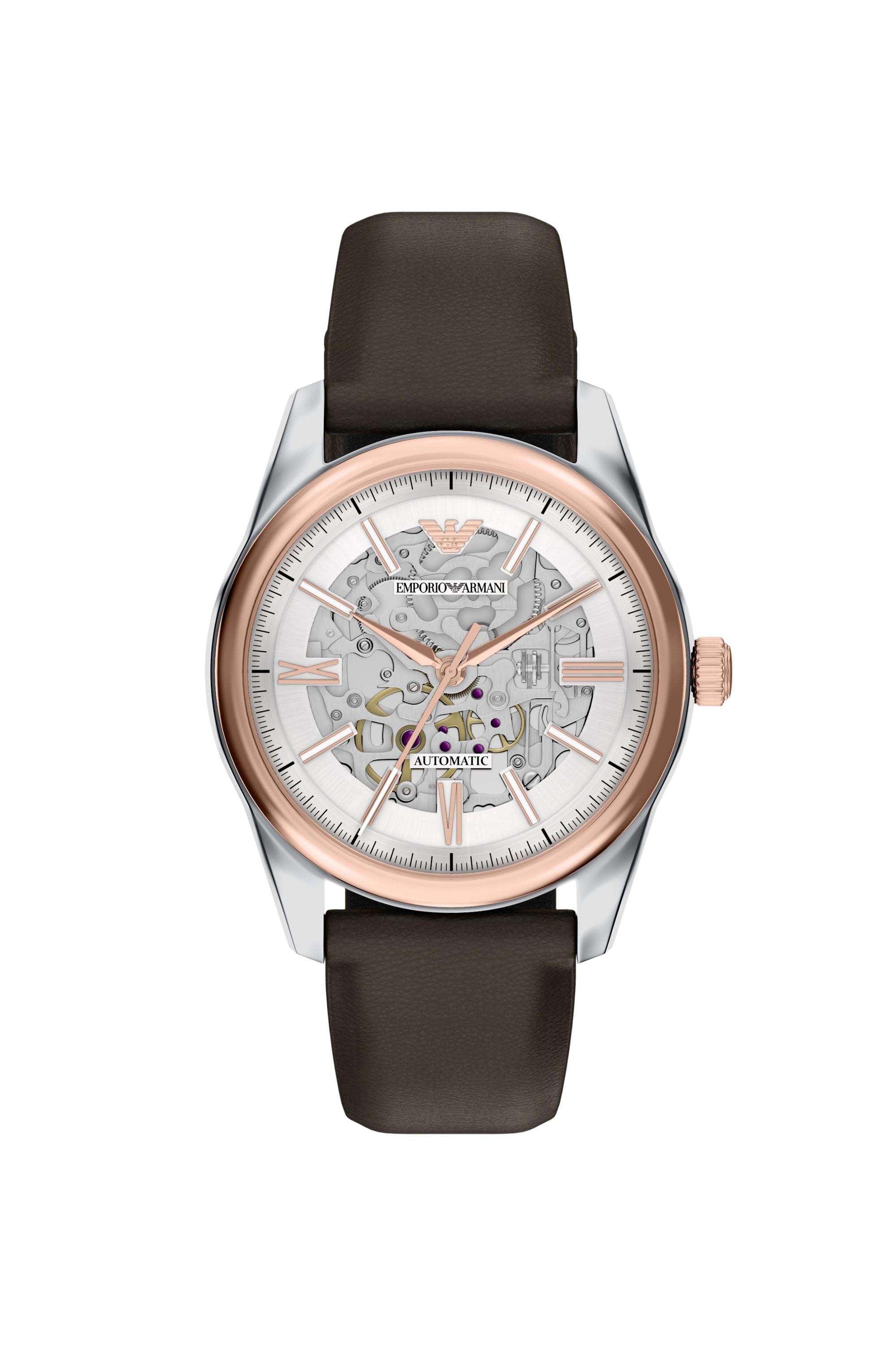 43-mm-Silver-Dial-Leather-Analogue-Watch-For-Men---AR60094