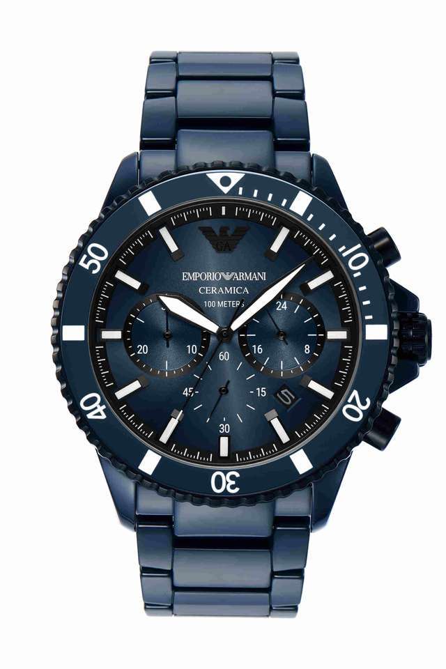 43-mm-Blue-Dial-Ceramic-Chronograph-Watch-For-Men---AR70009