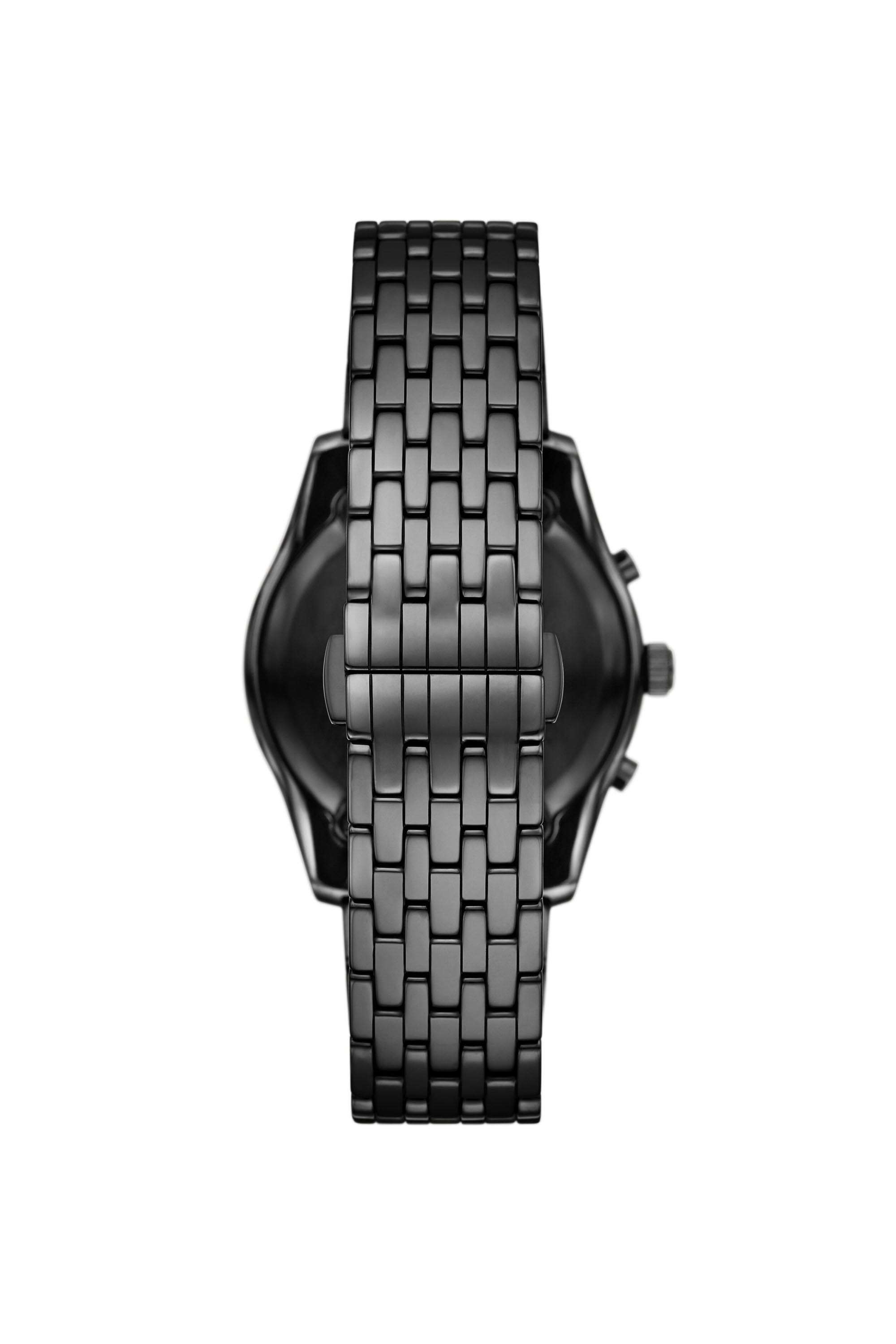 Buy Emporio Armani Black 43 mm Black Dial Ceramic Analogue Watch