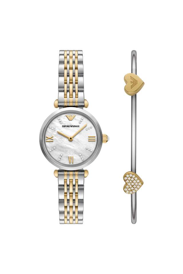 28-mm-White-Dial-Stainless-Steel-Analogue-Watch-for-Women---AR80078SET