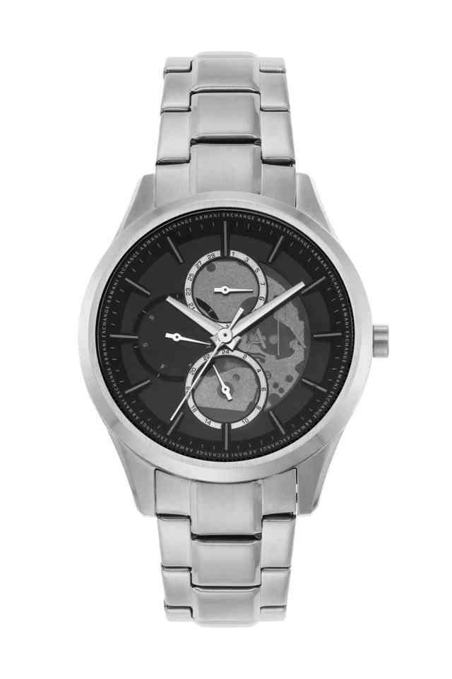 Dante-42-mm-Black-Dial-Stainless-Steel-Chronograph-Watch-For-Men---AX1873I