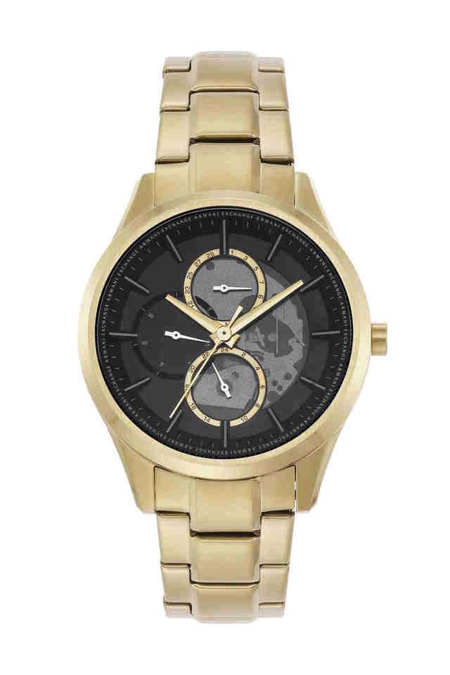 Dante-42-mm-Black-Dial-Stainless-Steel-Chronograph-Watch-For-Men---AX1875I