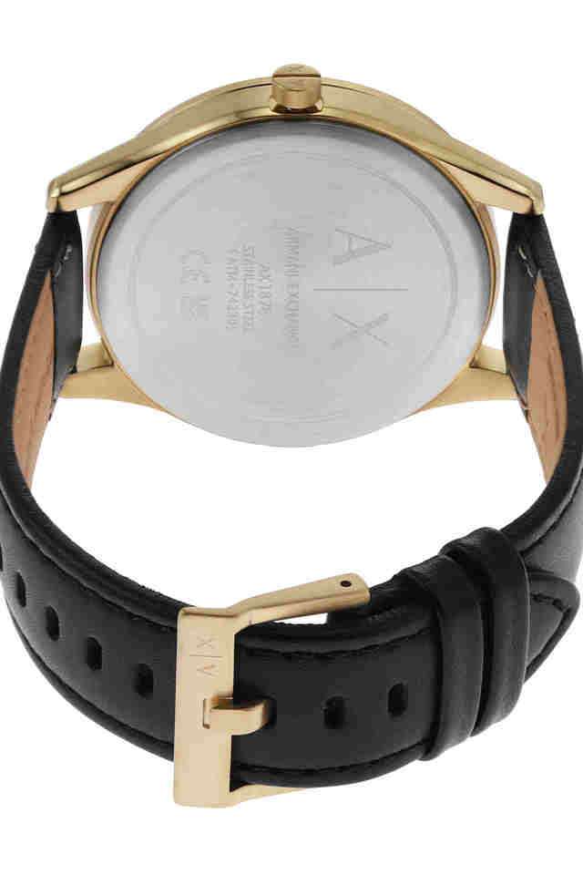 Dante-42-mm-Black-Dial-Leather-Chronograph-Watch-For-Men---AX1876I