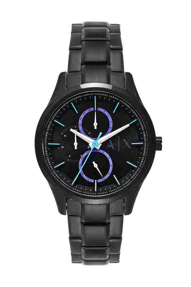 Quartz-42-mm-Black-Dial-Stainless-Steel-Chronograph-Wrist-Watch-for-Men---AX1878I