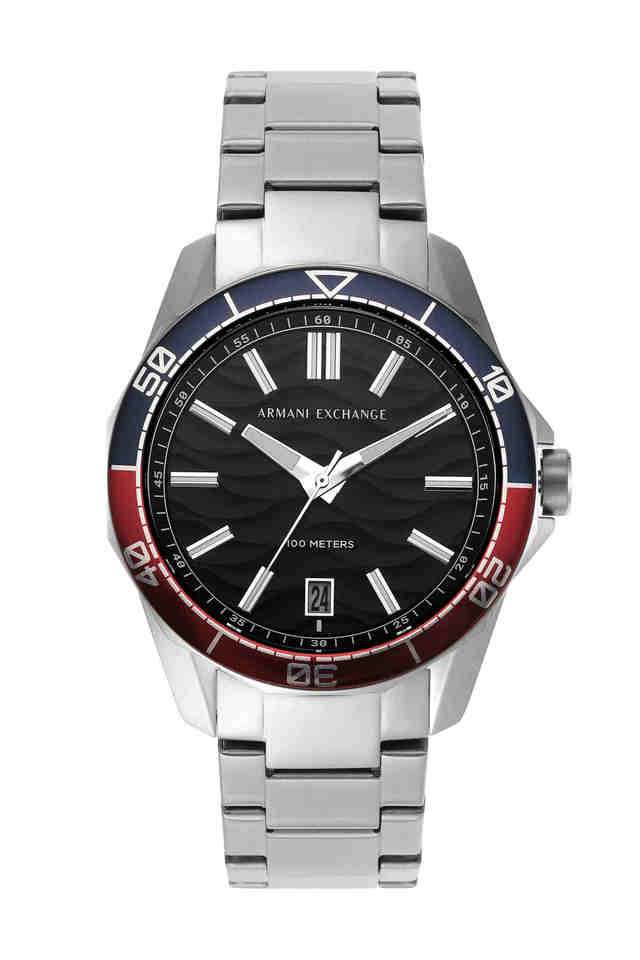 Spencer-44-mm-Black-Dial-Stainless-Steel-Analogue-Watch-For-Men---AX1955I