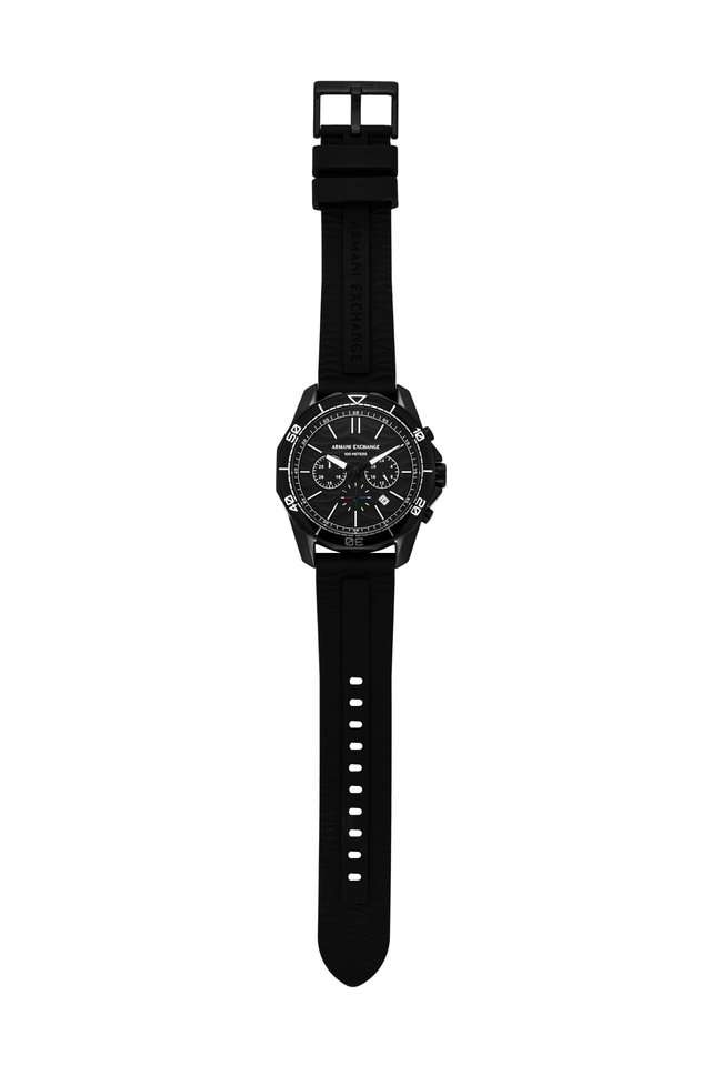 Quartz-44-mm-Black-Dial-Silicone-Chronograph-Wrist-Watch-for-Men---AX1961I