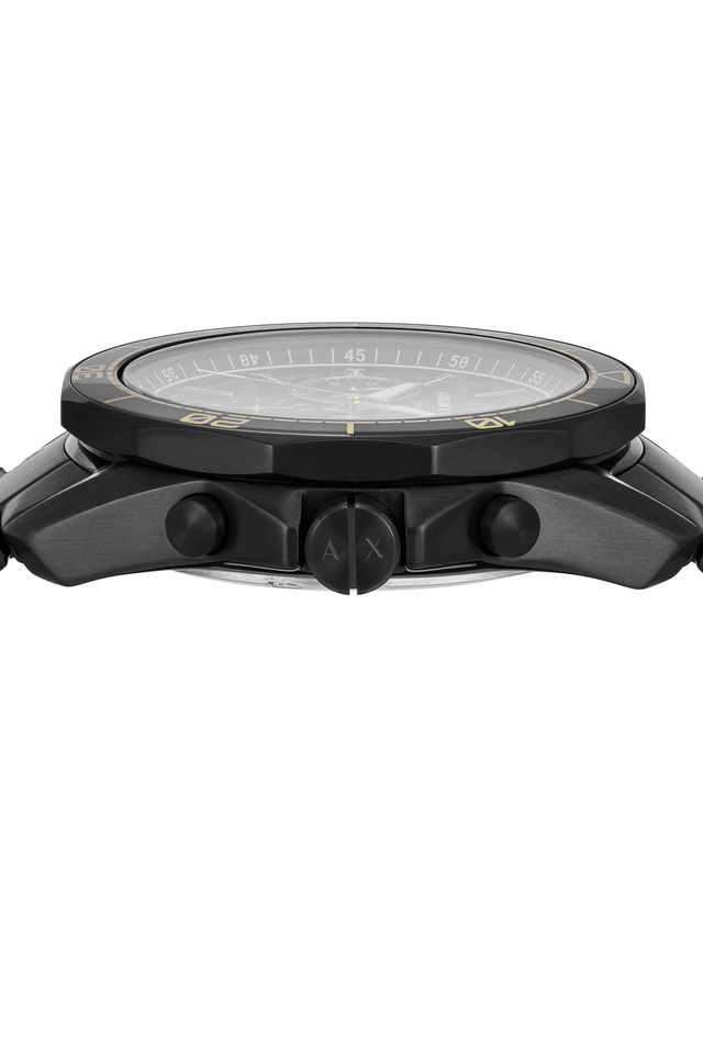 Buy Armani Exchange NoColour Quartz 44 mm Black Dial Stainless