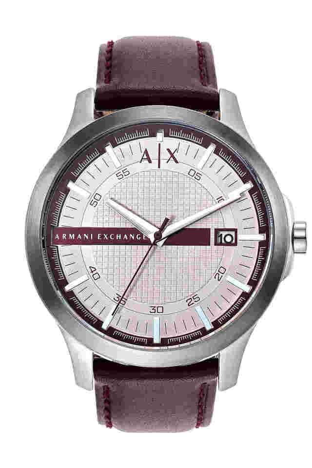 Hampton-46-mm-Beige-Dial-Leather-Analogue-Watch-For-Men---AX2452I