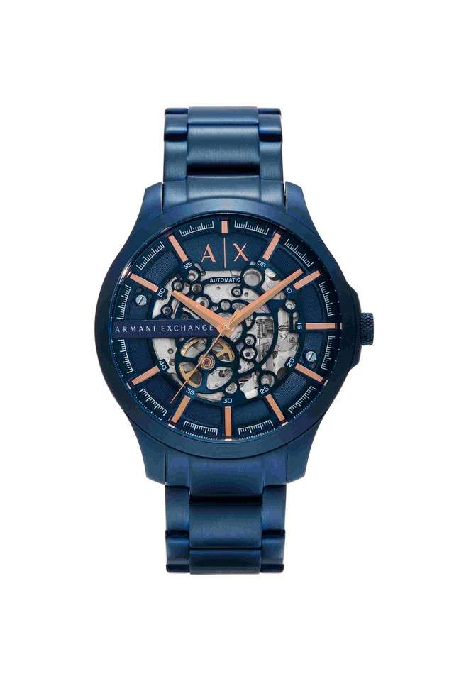 Automatic-46-mm-Blue-Dial-Stainless-Steel-Analogue-Watch-for-Men---AX2457