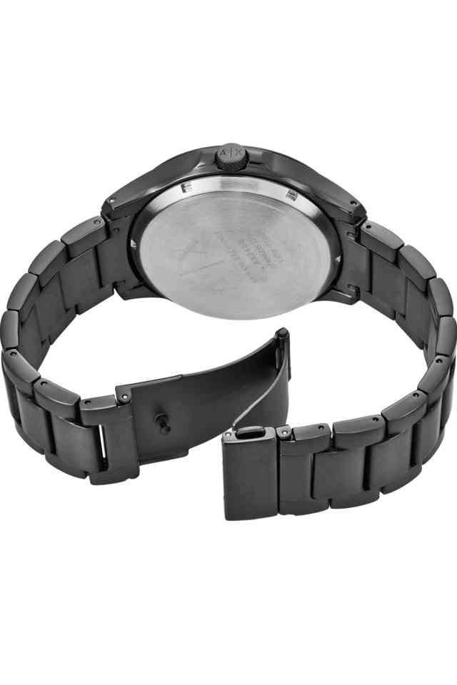 Automatic-46-mm-Black-Dial-Stainless-Steel-Analogue-Watch-for-Men---AX2458