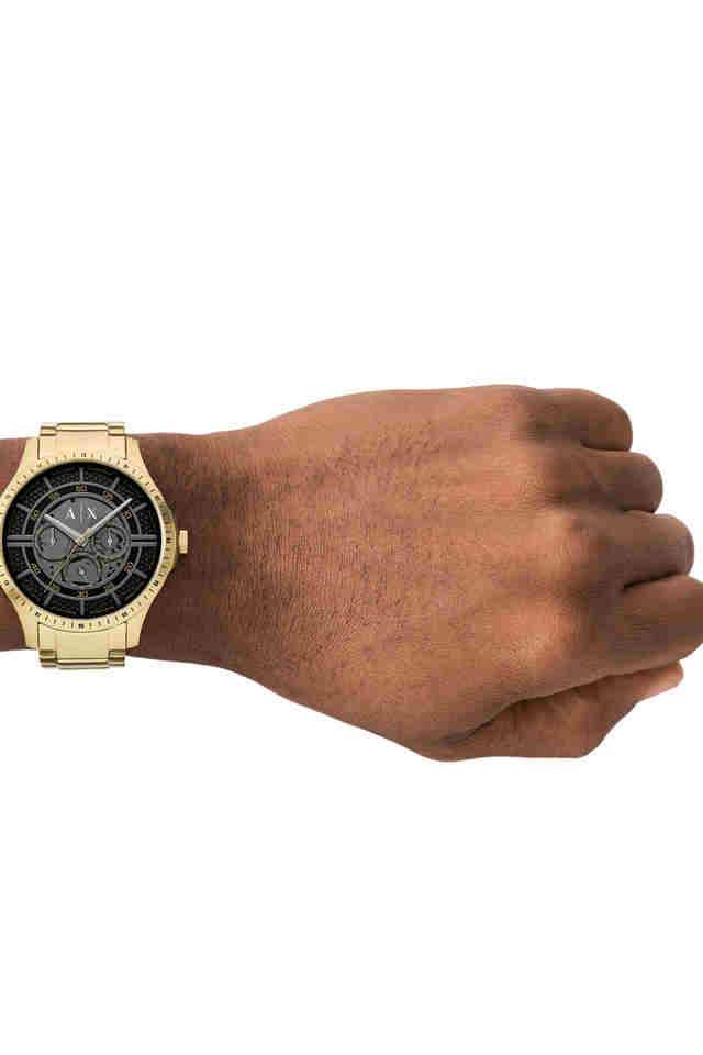Buy Armani Exchange NoColour Quartz 46 mm Black Dial Stainless