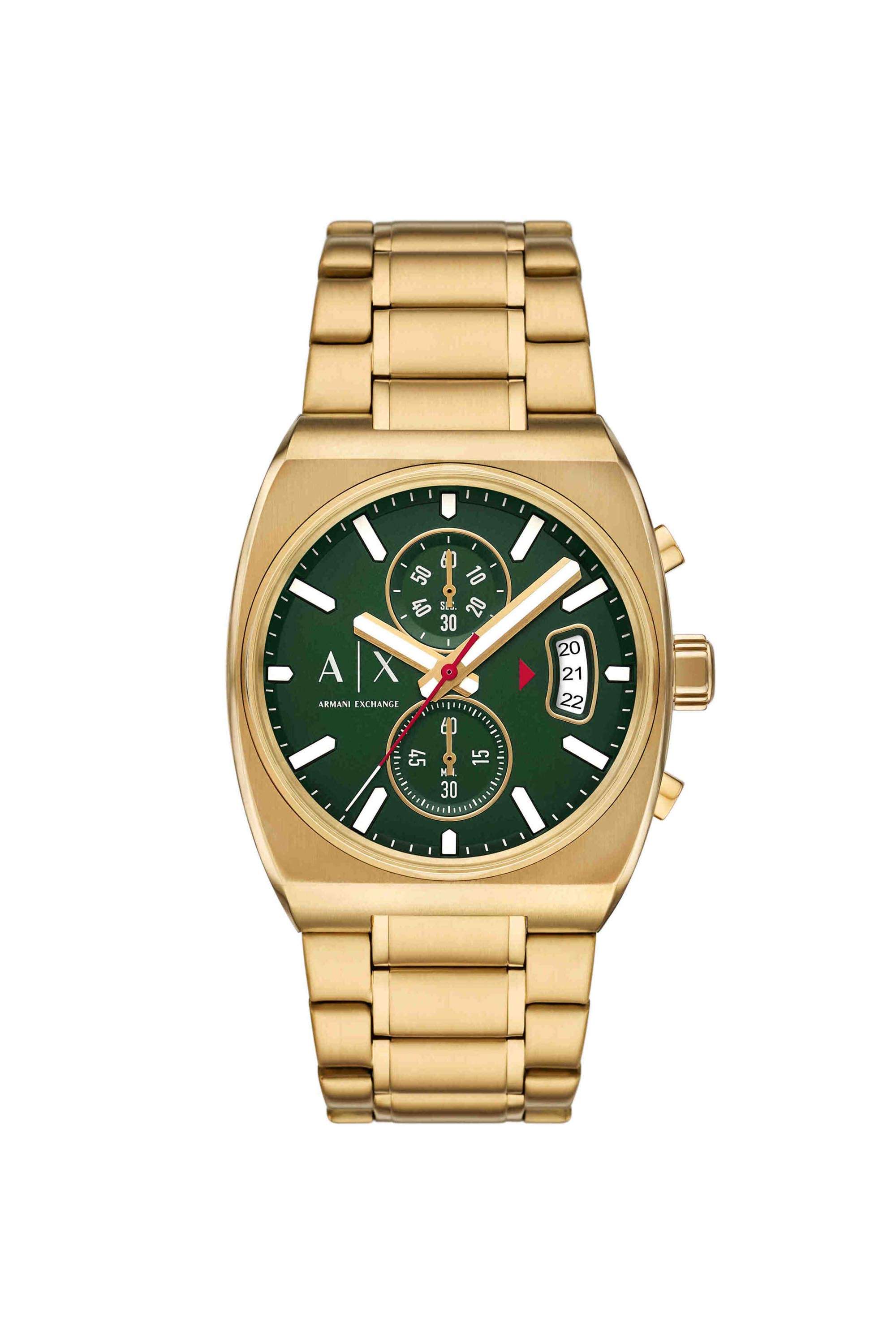 40-mm-Green-Dial-Stainless-Steel-Analogue-Watch-For-Men---AX2822