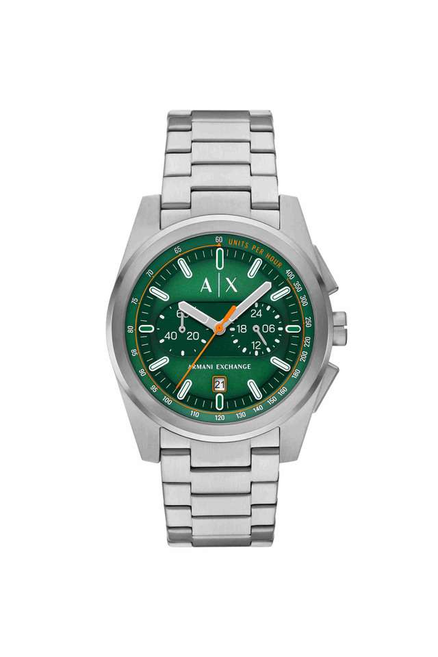 42-mm-Green-Dial-Stainless-Steel-Chronograph-Watch-for-Men---AX2862I