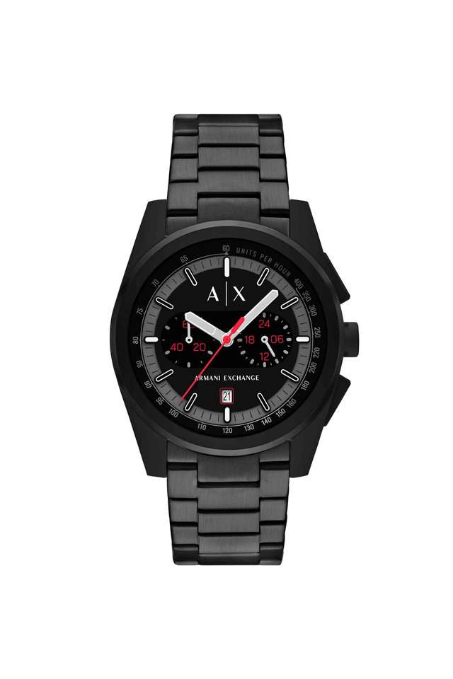 42-mm-Black-Dial-Stainless-Steel-Chronograph-Watch-for-Men---AX2864I