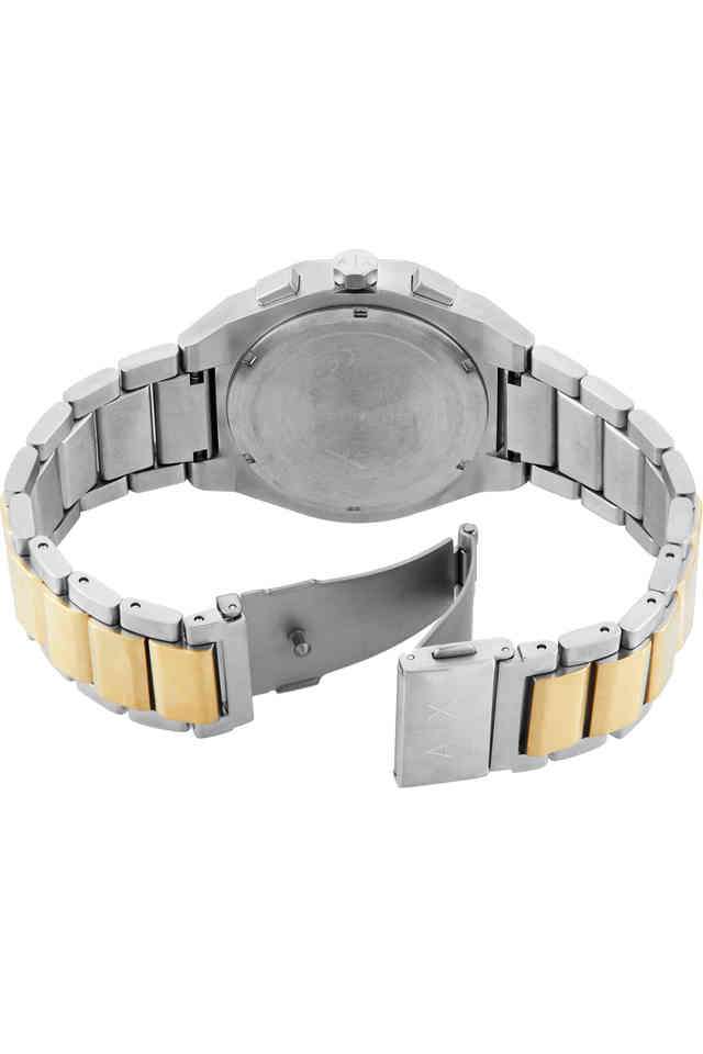 Quartz-42-mm-Grey-Dial-Stainless-Steel-Chronograph-Wrist-Watch-for-Men---AX4184