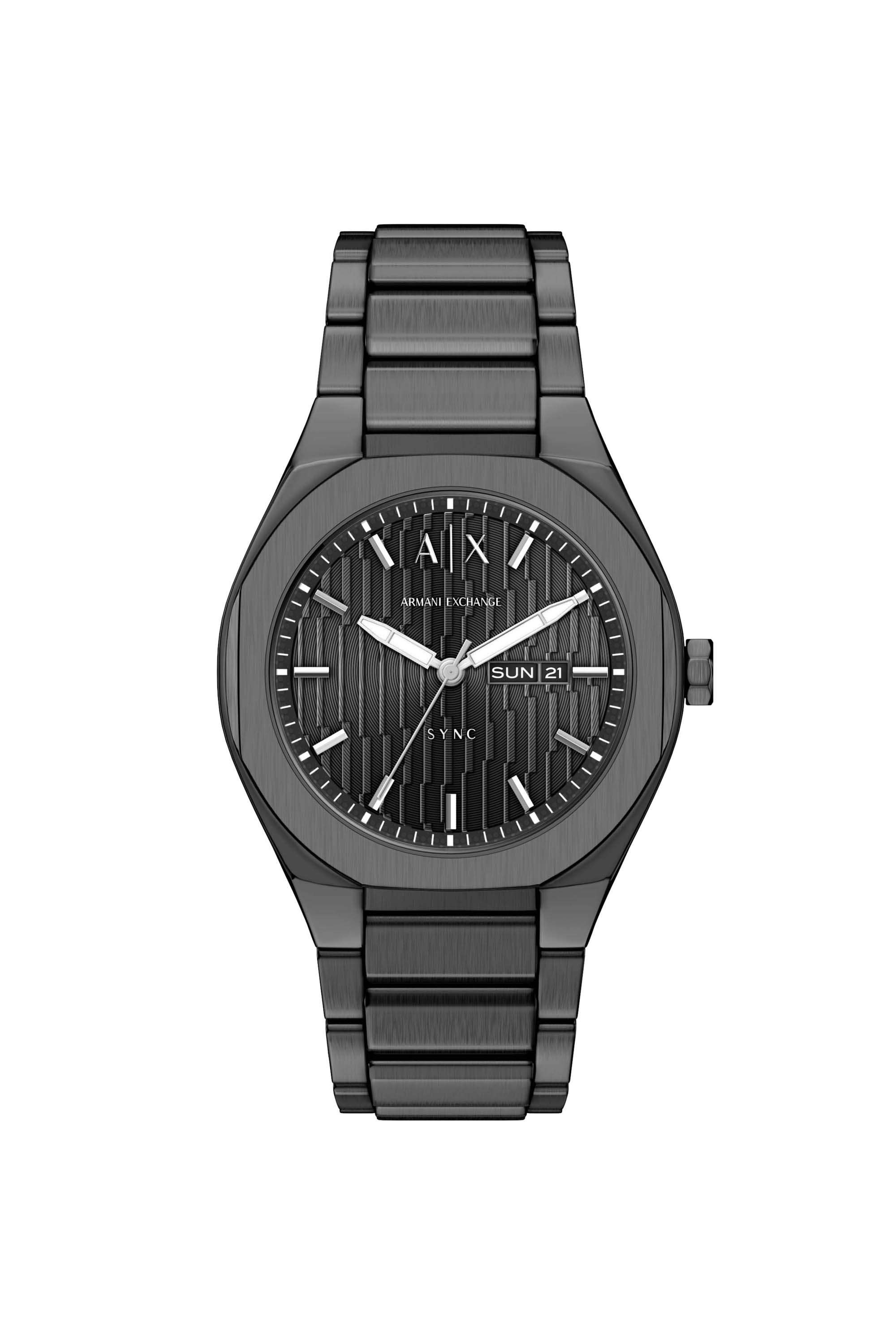 42-mm-Grey-Dial-Stainless-Steel-Analogue-Watch-For-Men---AX4300