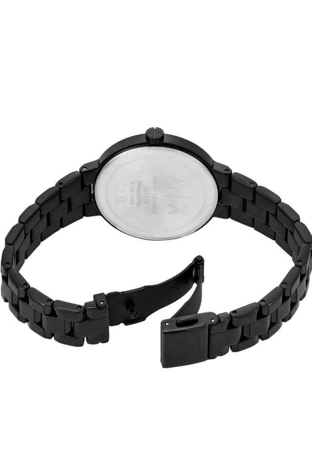 Jackie-Women-s-36mm-Analog-Quartz-Watch--Black-Dial-with-Black-Stainless-Steel-Strap-(AX5173)