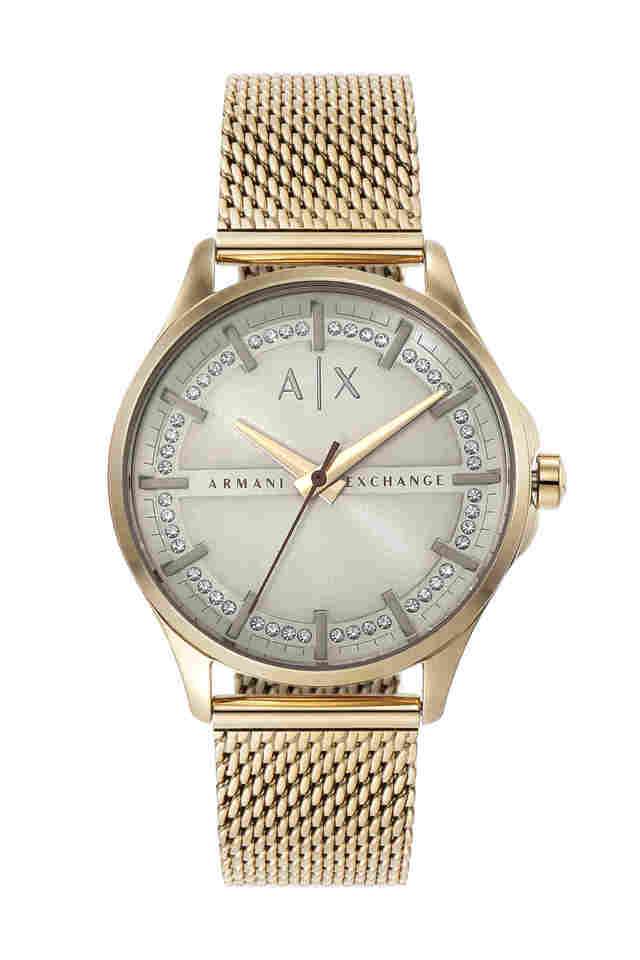 Lady-Hampton-36-mm-Grey-Dial-Stainless-Steel-Analogue-Watch-For-Women---AX5274I