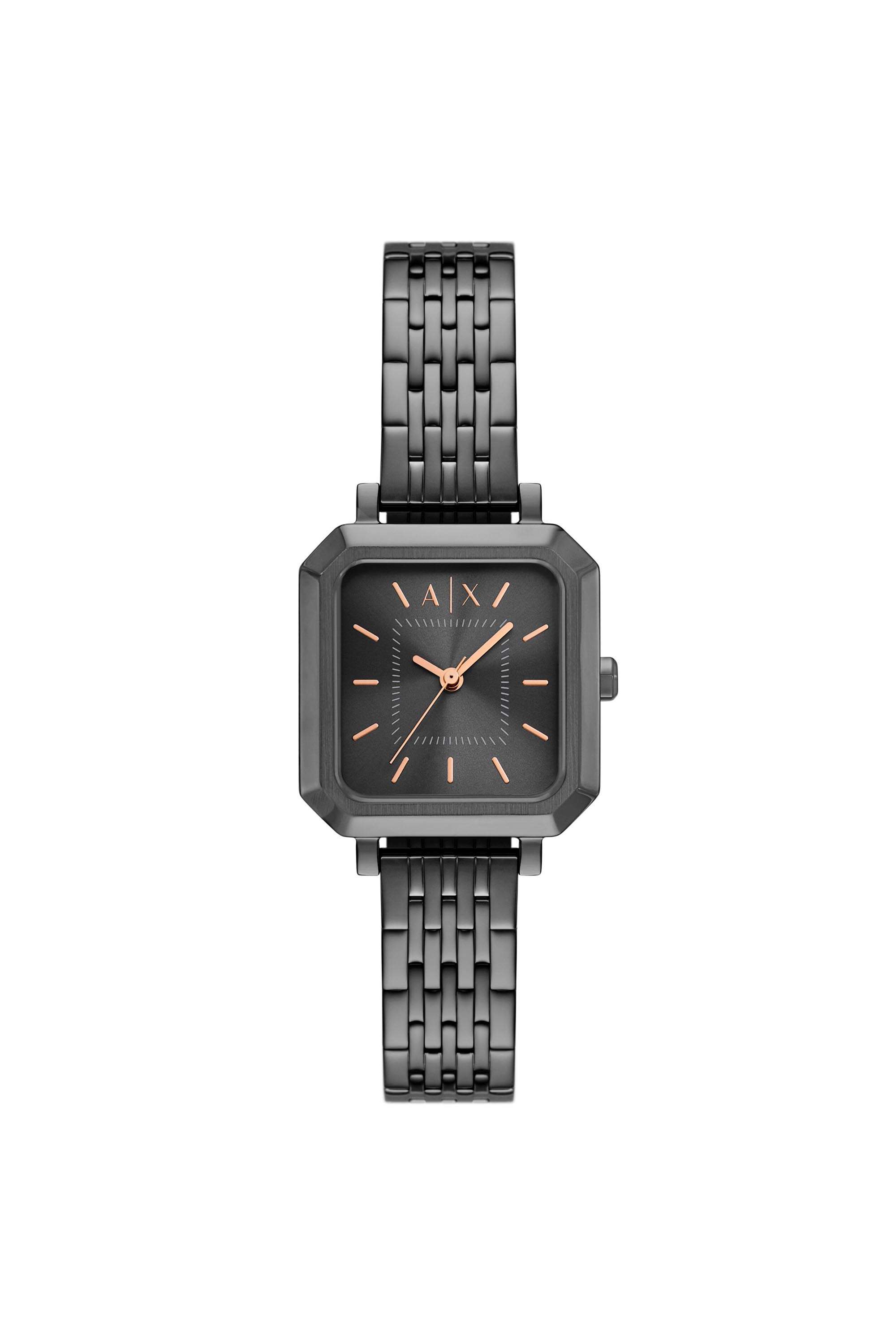 27-mm-Black-Dial-Stainless-Steel-Analogue-Watch-For-Women---AX5732