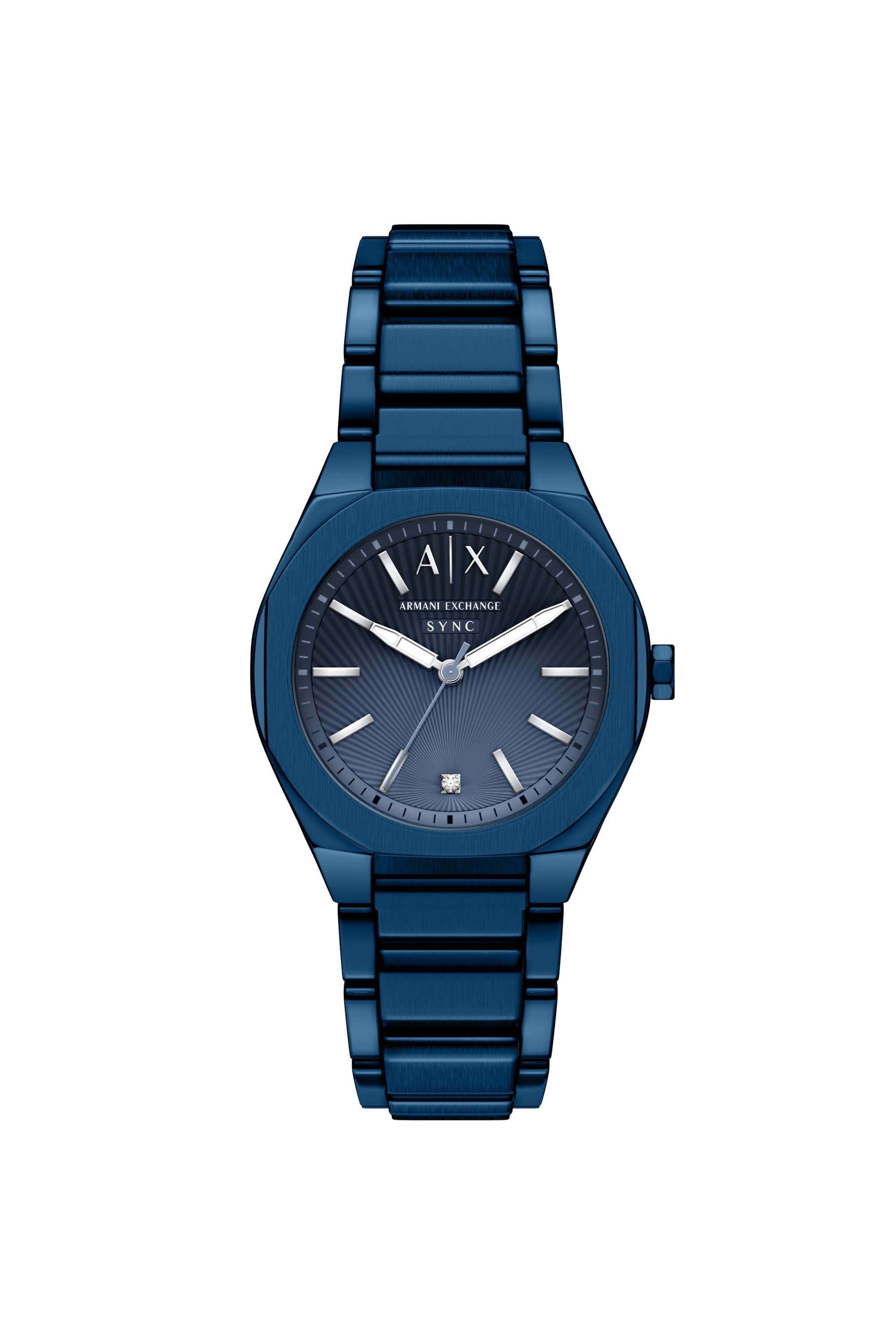 36-mm-Blue-Dial-Stainless-Steel-Analogue-Watch-For-Women---AX6032
