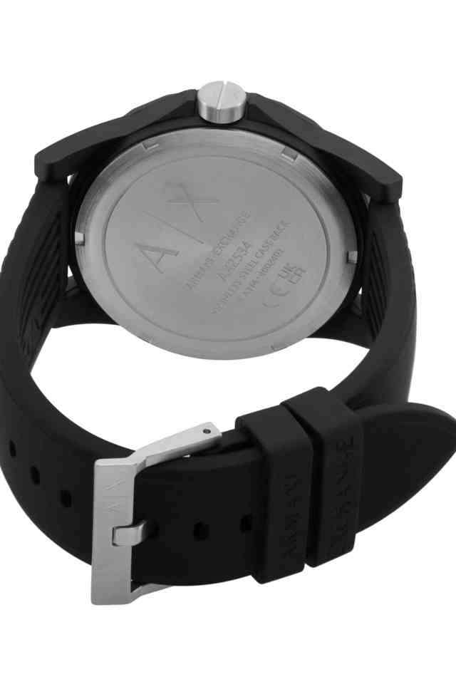 Outerbanks-44-mm-Black-Dial-Silicone-Analogue-Wrist-Watch-for-Men---AX7159SET