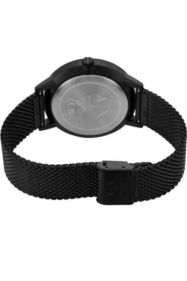 Quartz-42-mm-Black-Dial-Stainless-Steel-Chronograph-Wrist-Watch-for-Men---AX7162SET