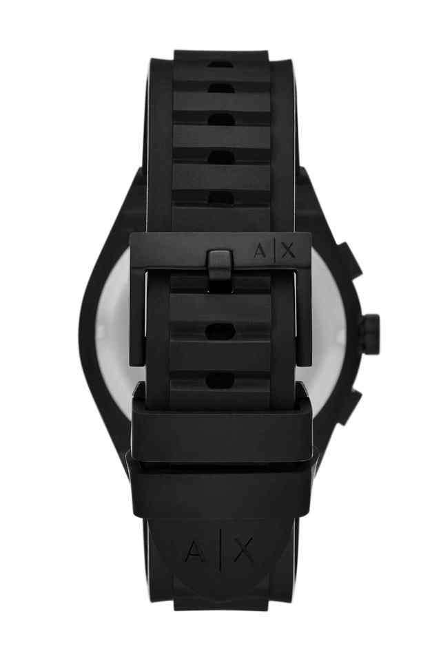 42-mm-Black-Dial-Silicone-Chronograph-Watch-for-Men---AX7165SET