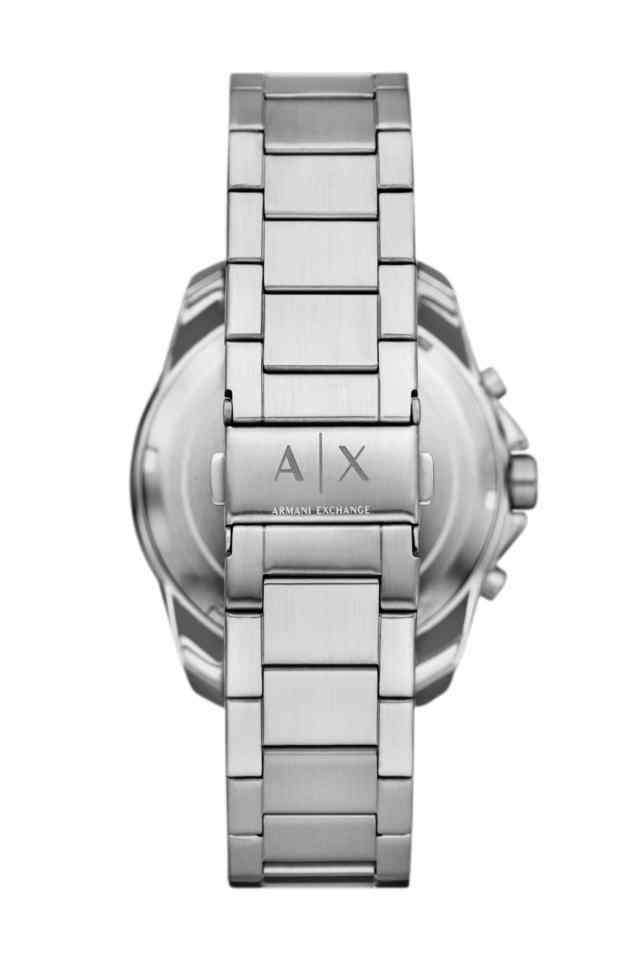 44-mm-Black-Dial-Stainless-Steel-Chronograph-Watch-for-Men---AX7166SET