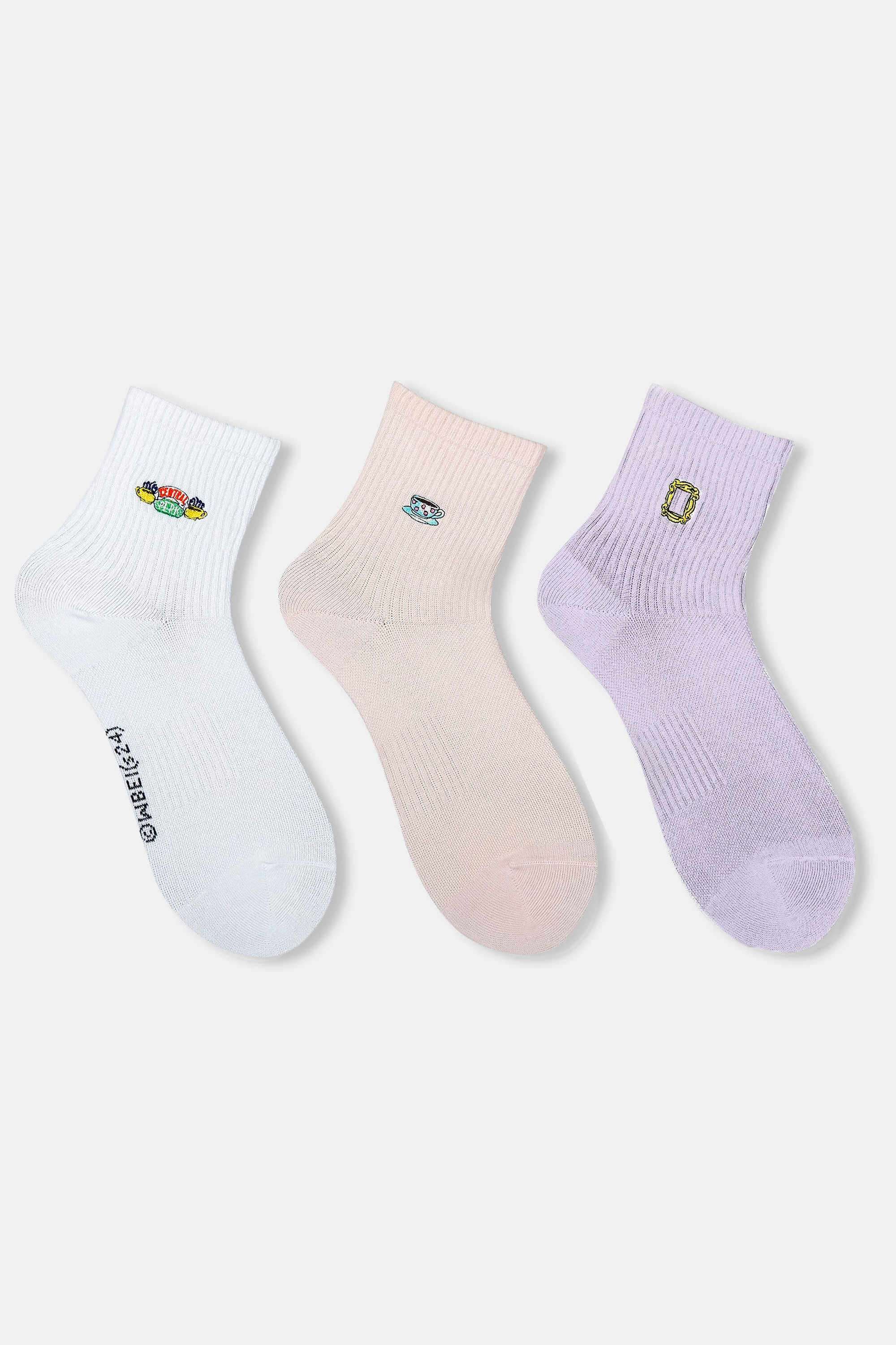 Women-s-F.R.I.E.N.D.S-Themed-High-Ankle-Socks