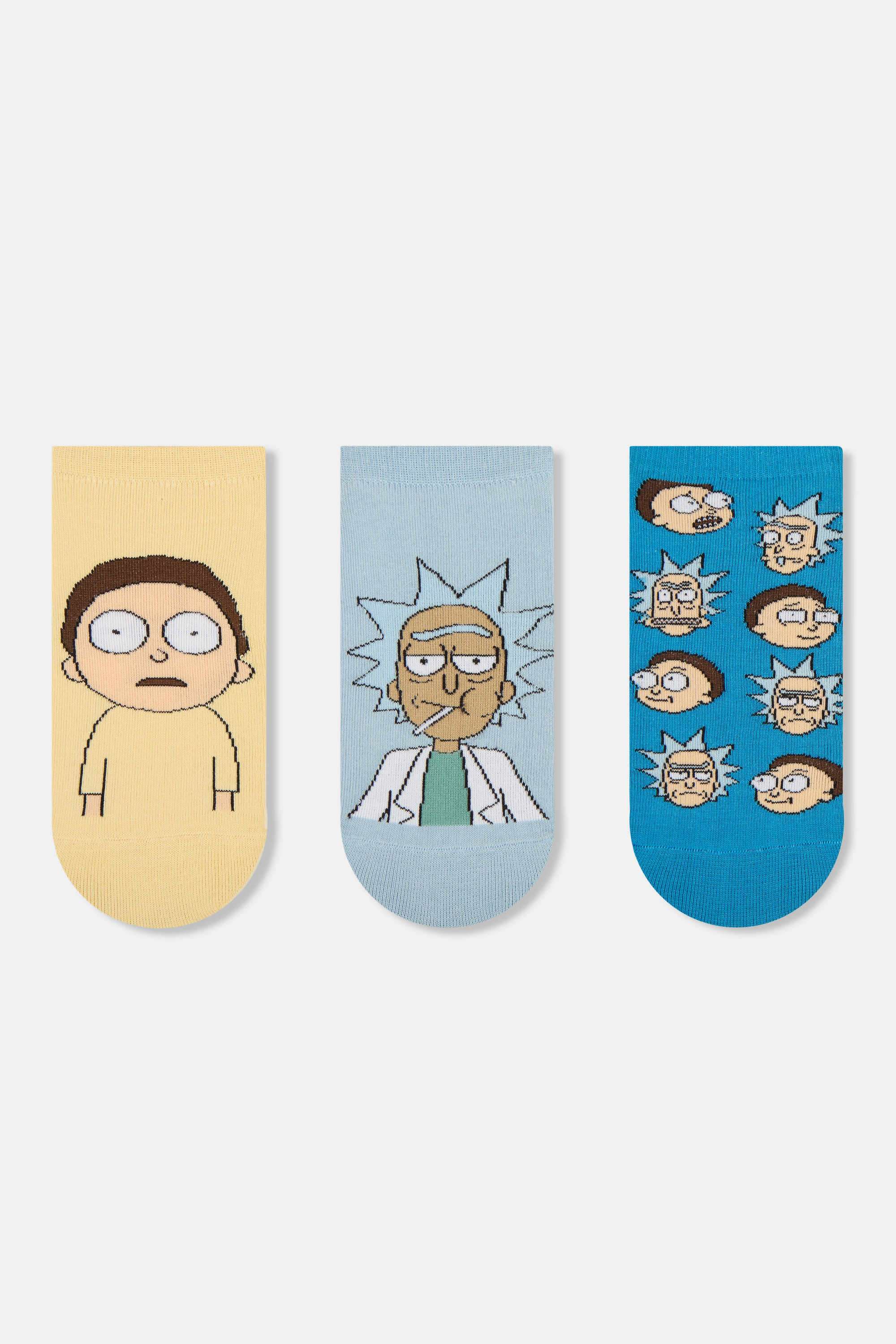 Men-s-Rick-and-Morty-Themed-Lowcut-Socks