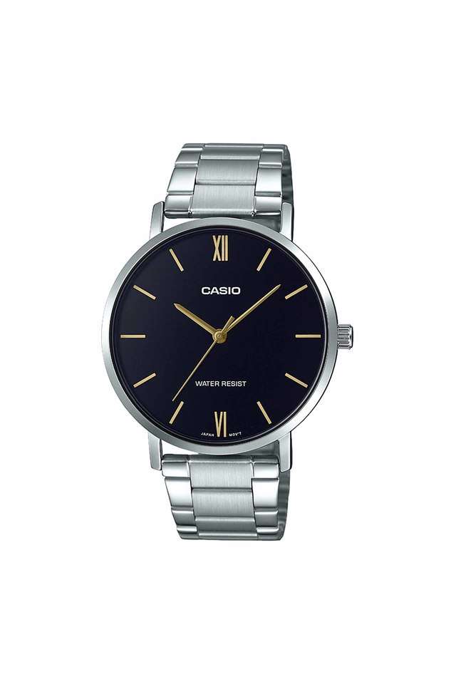Mens-Enticer-Black-Dial-Stainless-Steel-Analogue-Watch---MTP-VT01D-1BUDF-(A1612)