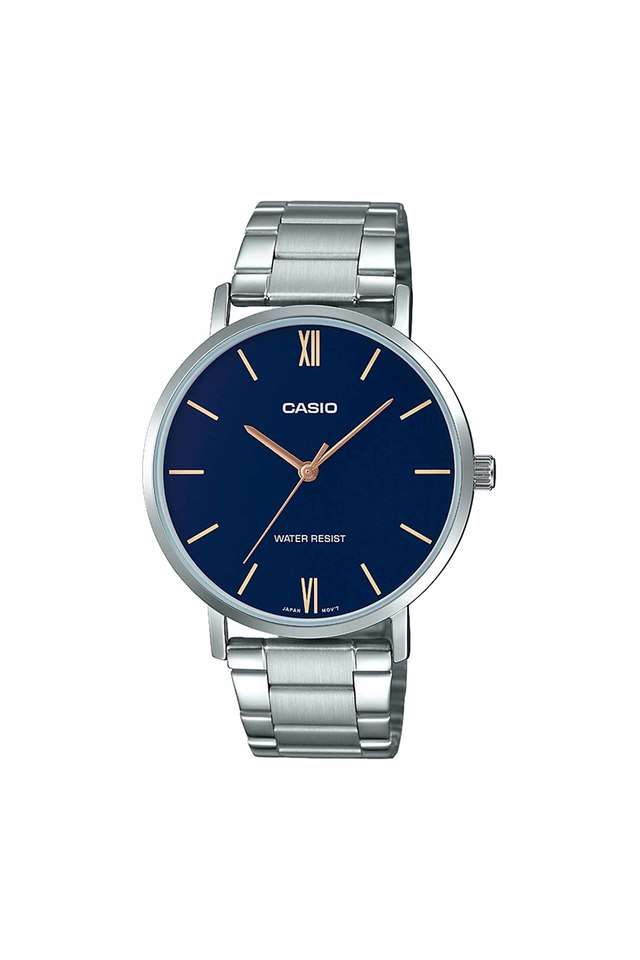 Mens-Enticer-Blue-Dial-Stainless-Steel-Analogue-Watch---MTP-VT01D-2B