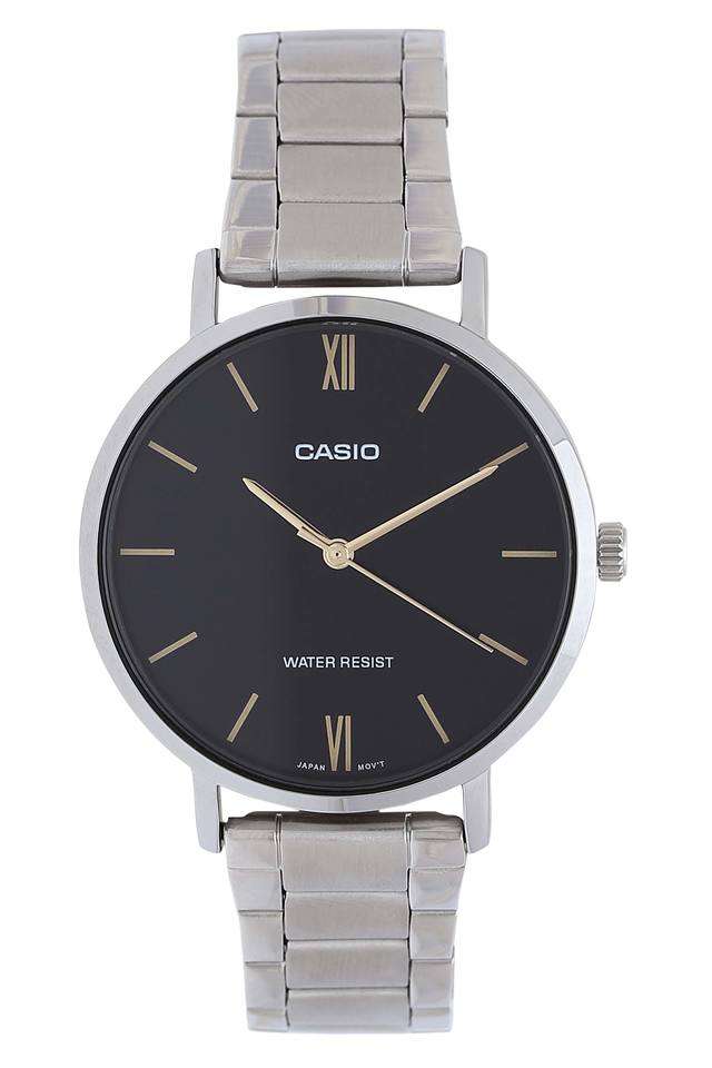 Womens-Enticer-Black-Dial-Metallic-Analogue-Watch---LTP-VT01D-1BUDF-(A1622)