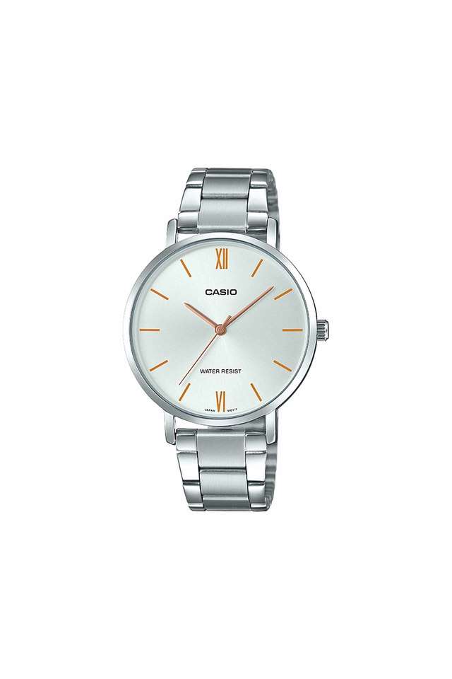 Womens-Enticer-White-Dial-Metallic-Analogue-Watch---LTP-VT01D-7BUDF-(A1625)