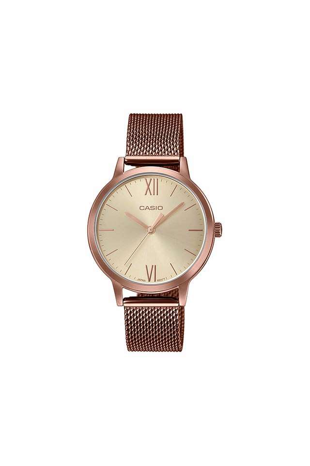 Womens-Enticer-Beige-Dial-Metallic-Analogue-Watch---A1693